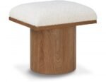 Pavilion Boucle Fabric Upholstered Stool