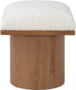 Pavilion Boucle Fabric Upholstered Stool - Image 4