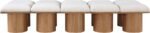 Pavilion Boucle Fabric Upholstered 10pc. Modular Bench - Image 3