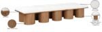 Pavilion Boucle Fabric Upholstered 10pc. Modular Bench - Image 7