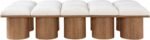 Pavilion Boucle Fabric Upholstered 10pc. Modular Bench - Image 3