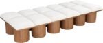 Pavilion Boucle Fabric Upholstered 12pc. Modular Bench - Image 5