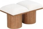 Pavilion Boucle Fabric Upholstered 2pc. Modular Bench - Image 5