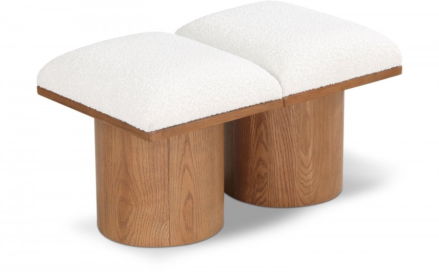 33782.jpg Pavilion Boucle Fabric Upholstered 2pc. Modular Bench - Image 1