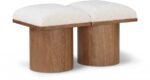 Pavilion Boucle Fabric Upholstered 2pc. Modular Bench