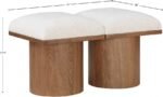 Pavilion Boucle Fabric Upholstered 2pc. Modular Bench - Image 6