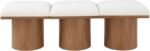 Pavilion Boucle Fabric Upholstered 3pc. Modular Bench - Image 3