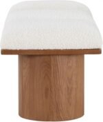 Pavilion Boucle Fabric Upholstered 3pc. Modular Bench - Image 4