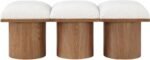 Pavilion Boucle Fabric Upholstered 3pc. Modular Bench - Image 3