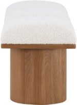 Pavilion Boucle Fabric Upholstered 3pc. Modular Bench - Image 4