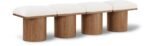 Pavilion Boucle Fabric Upholstered 4pc. Modular Bench