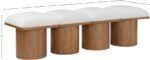 Pavilion Boucle Fabric Upholstered 4pc. Modular Bench - Image 6
