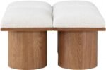 Pavilion Boucle Fabric Upholstered 4pc. Modular Bench - Image 3