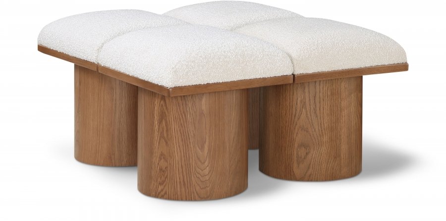 33789.jpg Pavilion Boucle Fabric Upholstered 4pc. Modular Bench - Image 1
