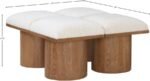 Pavilion Boucle Fabric Upholstered 4pc. Modular Bench - Image 6