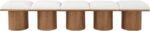 Pavilion Boucle Fabric Upholstered 5pc. Modular Bench - Image 3
