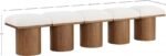 Pavilion Boucle Fabric Upholstered 5pc. Modular Bench - Image 7