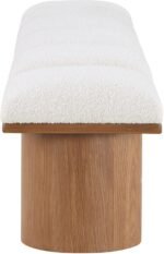 Pavilion Boucle Fabric Upholstered 5pc. Modular Bench - Image 4