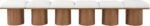 Pavilion Boucle Fabric Upholstered 6pc. Modular Bench - Image 3