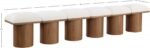 Pavilion Boucle Fabric Upholstered 6pc. Modular Bench - Image 7