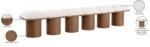 Pavilion Boucle Fabric Upholstered 6pc. Modular Bench - Image 8