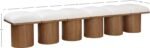 Pavilion Boucle Fabric Upholstered 6pc. Modular Bench - Image 6