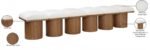 Pavilion Boucle Fabric Upholstered 6pc. Modular Bench - Image 7