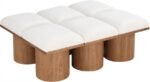 Pavilion Boucle Fabric Upholstered 6pc. Modular Bench - Image 5