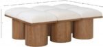 Pavilion Boucle Fabric Upholstered 6pc. Modular Bench - Image 6