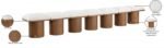 Pavilion Boucle Fabric Upholstered 7pc. Modular Bench - Image 8