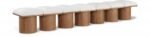 Pavilion Boucle Fabric Upholstered 7pc. Modular Bench
