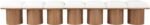Pavilion Boucle Fabric Upholstered 7pc. Modular Bench - Image 3