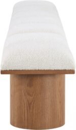 Pavilion Boucle Fabric Upholstered 7pc. Modular Bench - Image 4