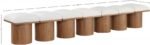 Pavilion Boucle Fabric Upholstered 7pc. Modular Bench - Image 6