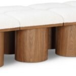 Pavilion Boucle Fabric Upholstered 8pc. Modular Bench