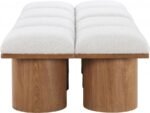 Pavilion Boucle Fabric Upholstered 8pc. Modular Bench - Image 4