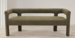 Athena Boucle Fabric Upholstered Bench - Image 2