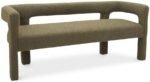Athena Boucle Fabric Upholstered Bench