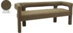 Athena Boucle Fabric Upholstered Bench - Image 9