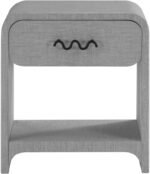Medley Linen Textured Nightstand / Side Table - Image 3