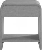 Medley Linen Textured Nightstand / Side Table - Image 6