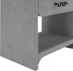 Medley Linen Textured Nightstand / Side Table - Image 8