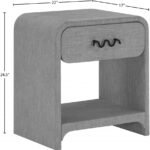 Medley Linen Textured Nightstand / Side Table - Image 10