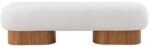 Robertson Boucle Fabric Upholstered Bench - Image 3