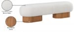Robertson Boucle Fabric Upholstered Bench - Image 8