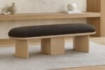 Wilshire Boucle Fabric Upholstered Bench - Image 2