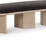 Wilshire Boucle Fabric Upholstered Bench