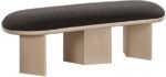 Wilshire Boucle Fabric Upholstered Bench - Image 3