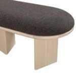 Wilshire Boucle Fabric Upholstered Bench - Image 7