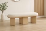 Wilshire Boucle Fabric Upholstered Bench - Image 2
